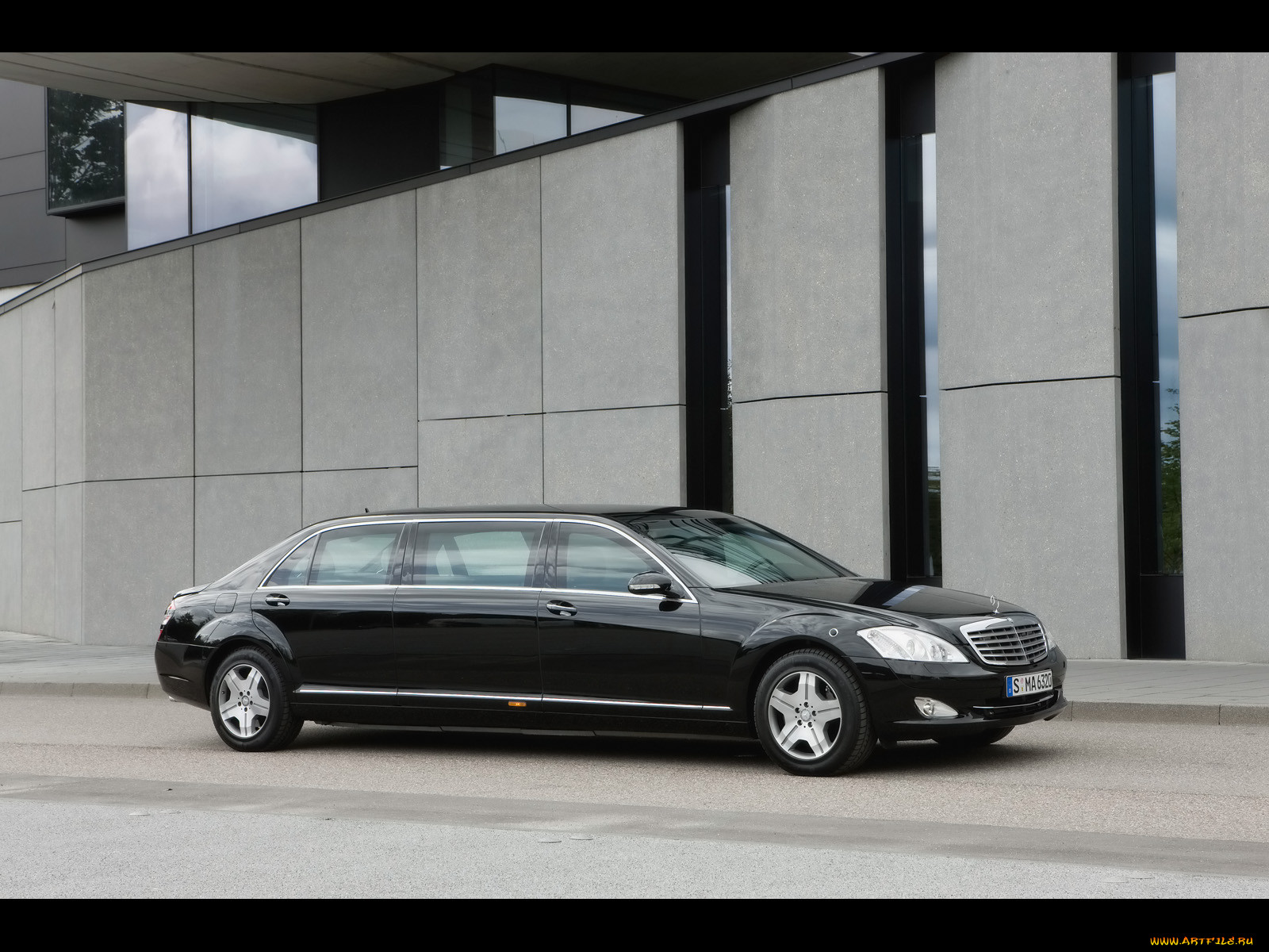 2009, mercedes, benz, 600, pullman, guard, limousine, 